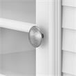 Pemberly Row 60W Hutch for L Shaped Desk in White and Gray - Engineered Wood