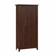 Pemberly Row Engineered Wood Bathroom Storage Cabinet with Doors in Bing Cherry