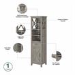 Pemberley Row Engineered Wood Driftwood Gray Bathroom Storage Cabinet and Space Saver Rectangular 68
