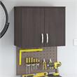 Pemberly Row Garage Wall Cabinet with Doors in Storm Gray - Engineered Wood