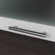 Pemberly Row 72W Desk Hutch in White and Storm Gray - Engineered Wood
