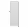 Pemberly Row 60W Desk Hutch in White and Storm Gray - Engineered Wood