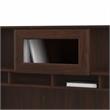 Pemberly Row Modern 60W Hutch in Modern Walnut - Engineered Wood