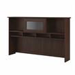 Pemberly Row Modern 60W Hutch in Modern Walnut - Engineered Wood