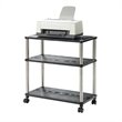 Pemberly Row Modern / Contemporary Office Caddy in Black Wood Finish