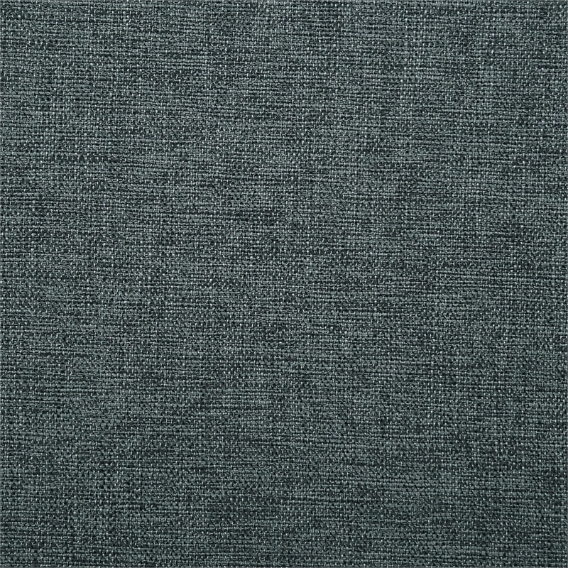 Pemberly Row Modern / Contemporary Ottoman in Gray Linen Fabric