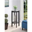 Pemberly Row Contemporary Deluxe Plant Stand in Gray Wood Finish