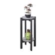 Pemberly Row Contemporary Deluxe Plant Stand in Gray Wood Finish