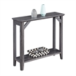 Pemberly Row Modern Hall Table in Weathered Gray Wood Finish