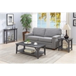 Pemberly Row Modern Hall Table in Weathered Gray Wood Finish