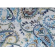 Pemberly Row Modern / Contemporary Storage Ottoman in Blue Fabric
