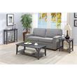 Pemberly Row Modern / Contemporary Coffee Table in Gray Wood Finish