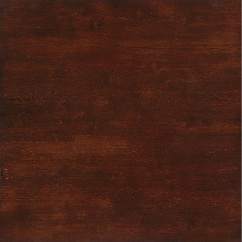Pemberly Row Contemporary Accent Table in Mahogany Wood Finish