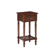 Pemberly Row Contemporary Accent Table in Mahogany Wood Finish