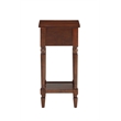 Pemberly Row Contemporary Accent Table in Mahogany Wood Finish