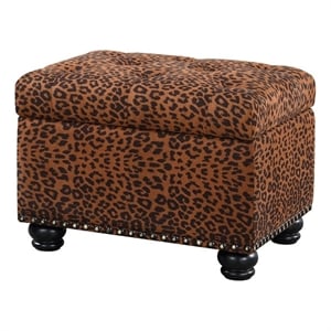 Pemberley Row Fabric Multi-Color Ottoman Rectangular Storage 24&quotx18&quotx18&quot