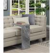 Pemberly Row Contemporary C End Table in Gray Faux Marble Wood