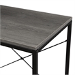 Pemberly Row Modern Office Workstation with Shelves in Gray Wood