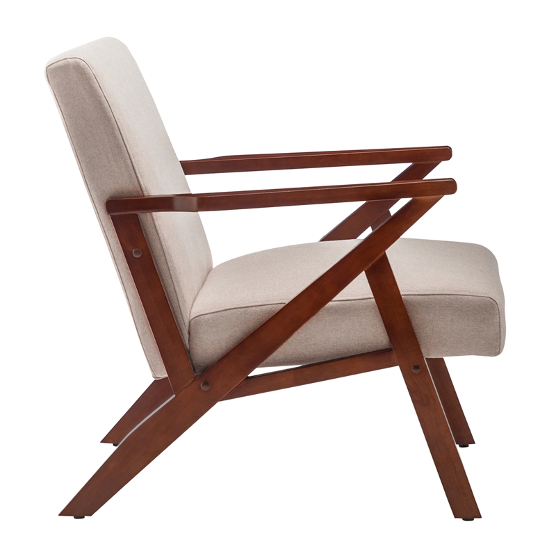 Pemberly Row Modern / Contemporary Accent Chair Beige Fabric