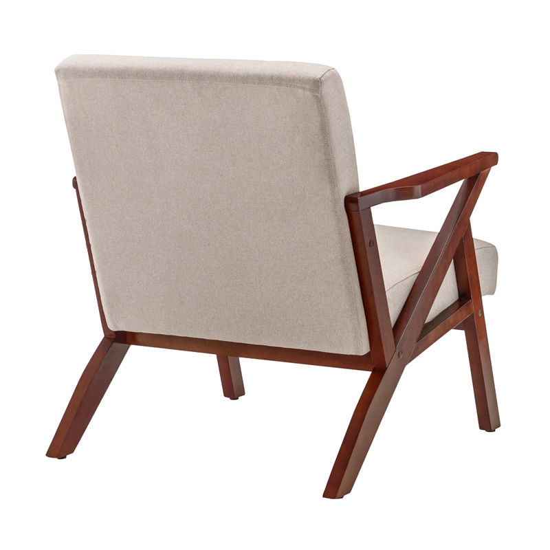 Pemberly Row Modern / Contemporary Accent Chair Beige Fabric