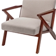 Pemberly Row Modern / Contemporary Accent Chair Beige Fabric