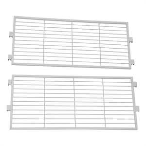 Pemberly Row Shelf Metal Extension Set of Two in White Finish