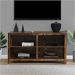 Pemberly Row TV Stand with Shelves for TVs up to 65 Inches in Walnut Wood
