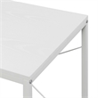 Pemberly Row Office Workstation with Shelves in White Wood Finish & Metal Frame