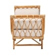 Pemberly Row Contemporary Bohemian Rattan Daybed in Natural Brown