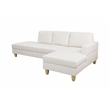 Pemberly Row Modern / Contemporay Sectional Sofa Cream White