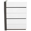 Pemberly Row 5-Drawer Engineered Wood Bedroom Chest in White