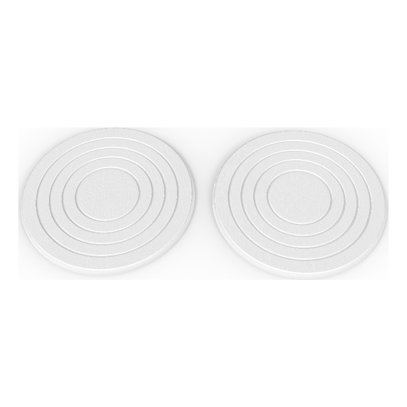 Pemberly Row Anti-Slip Diatomite Stone Trivet in White (Set of 2)