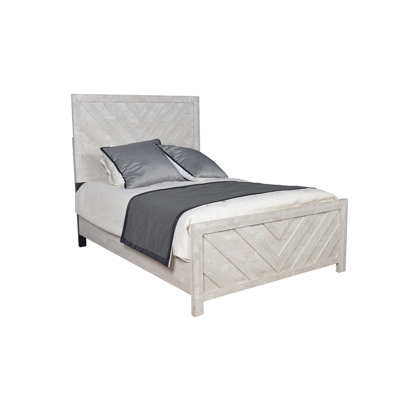 Pemberly Row Modern / Contemporay Full Bed Made with Wood in Gray