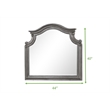 Pemberly Row Traditional Mirror Made With Wood in Gray Finish