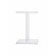 Pemberly Row Contemporary Clear Beam Plastic Acrylic Side Table