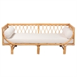 Pemberly Row Contemporary Bohemian Natural Brown Rattan Daybed