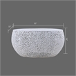Pemberly Row Round Coffee Table Made with Aluminum in White Color