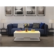Pemberly Row Coffee Table with LED Lights Made with Wood in White
