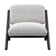 Pemberly Row Gray Accent Chair with Dimensional Fabric Upholstery