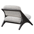 Pemberly Row Gray Accent Chair with Dimensional Fabric Upholstery