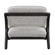 Pemberly Row Gray Accent Chair with Dimensional Fabric Upholstery