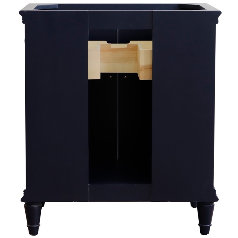Pemberly Row 30 in. Single Wooden Vanity Blue Finish Cabinet Only