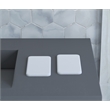 Pemberly Row Quick Dry Absorbent Diatomite Stone Soap Dish in White