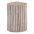 Pemberly Row Contemporary Jungle Wood End Table in White Wash Color