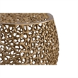 Pemberly Row Modern End Table made with Aluminium Casted in Gold Color