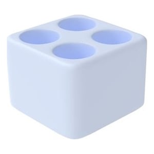Pemberly Row Quick Dry Absorbent Diatomite Stone Toothbrush Holder in Blue