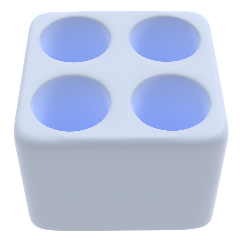 Pemberly Row Quick Dry Absorbent Diatomite Stone Toothbrush Holder in Blue