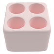 Pemberly Row Quick Dry Absorbent Diatomite Stone Toothbrush Holder in Pink