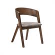 Pemberly Row 5-Piece Wood Dining Table & Chair Set in Walnut/Gray