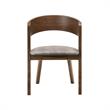 Pemberly Row 5-Piece Wood Dining Table & Chair Set in Walnut/Gray